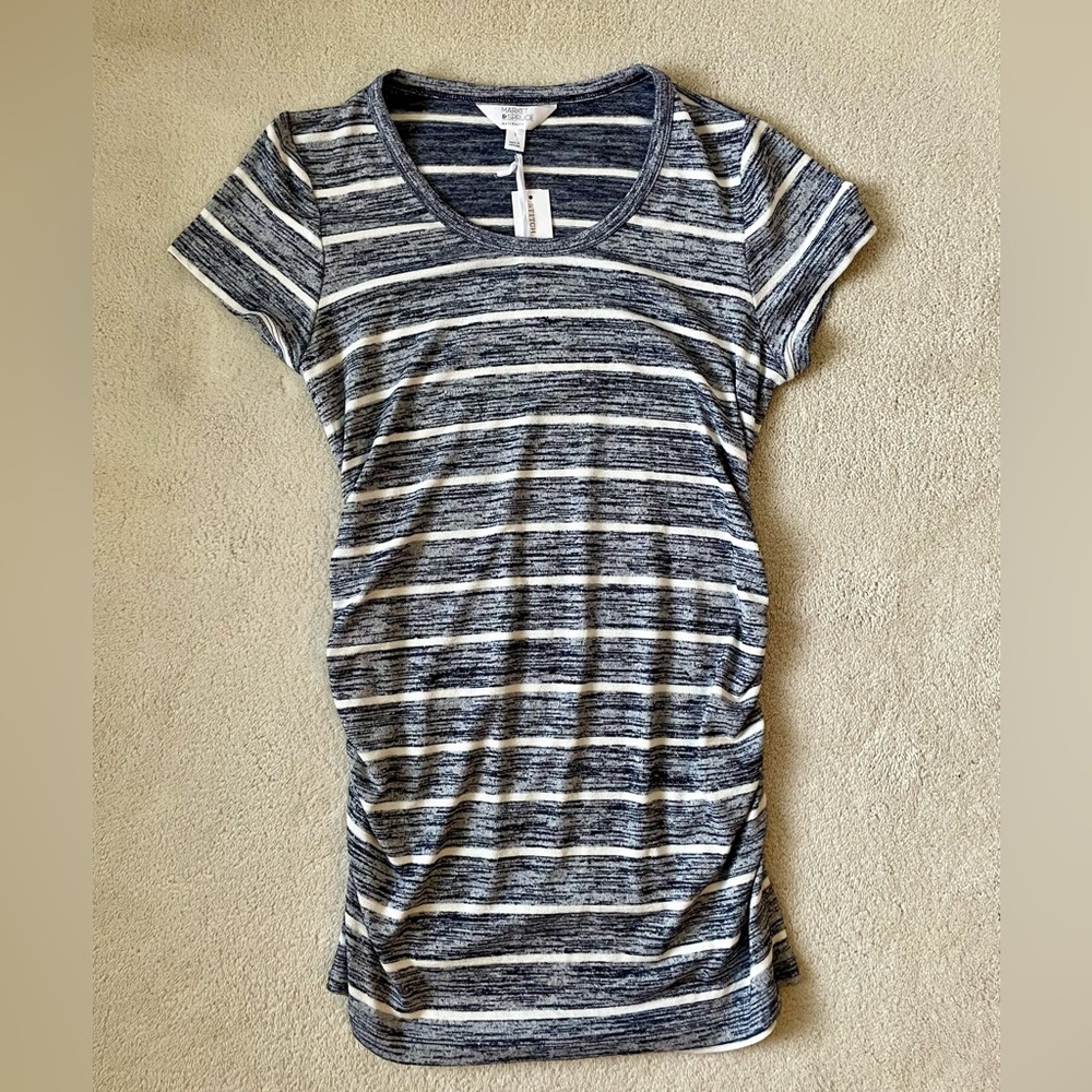MARKET & SPRUCE Alma Short Sleeve Maternity Knit Top